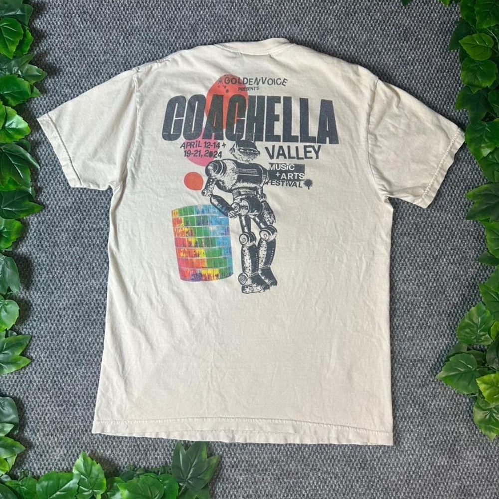 Coachella Valley Music & Arts Festival 2024 Robot Graphic T Shirt
